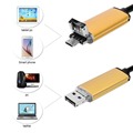 2 in 1 10M 8mm 2 0MP LED Android USB Endoscope Waterproof Inspection Borescope Tube Snake