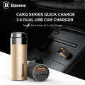 Qualcomm Quick Charge 3 0 Baseus Safety Chip Fast Charging Dual USB Car Charger QC3 0