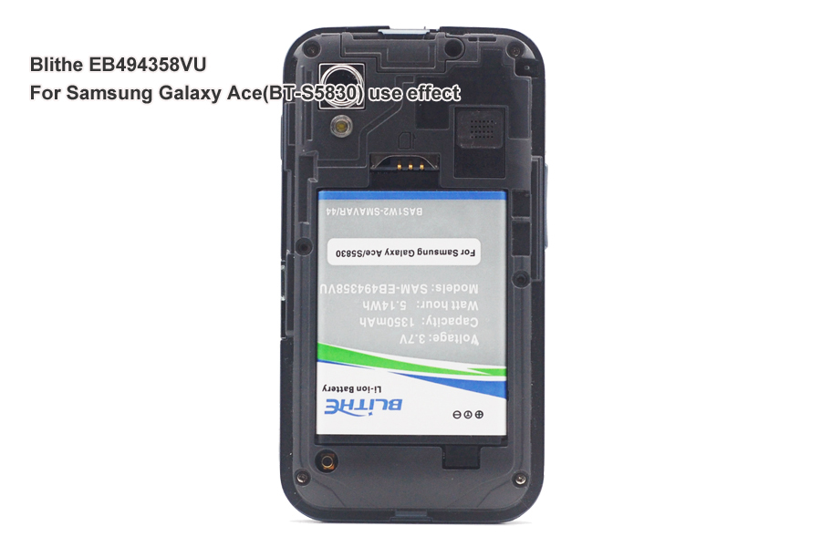 Blithe Real 1350mAh 3 7V Li ion Battery for SAMSUNG Galaxy Ace S5830 Galaxy Fit Galaxy
