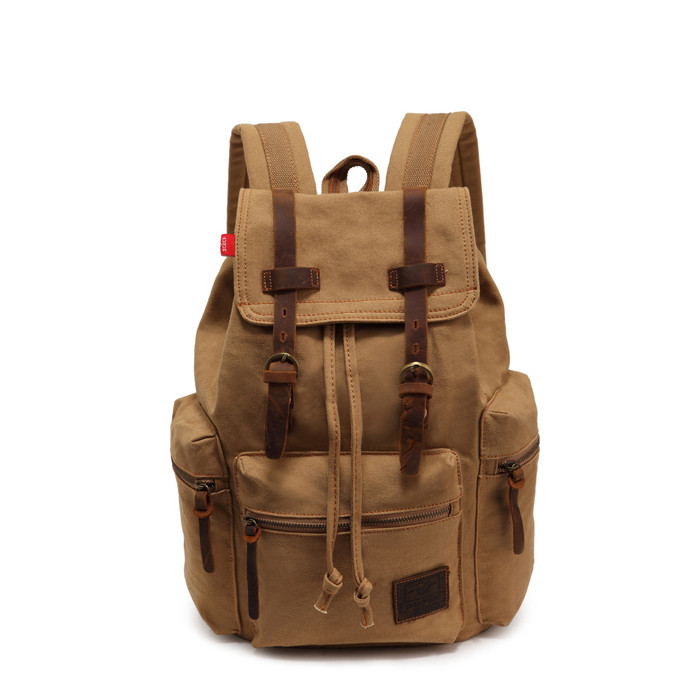 Retro Men Backpack Fashion Vintage Canvas Women Backpack Mountaineering Backpack Unisex Backpack School Bag