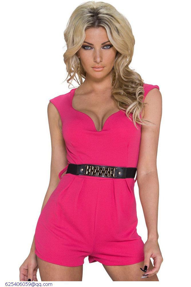 Combinaison Sexy Bodysuit Womens Classy Disco Pink...