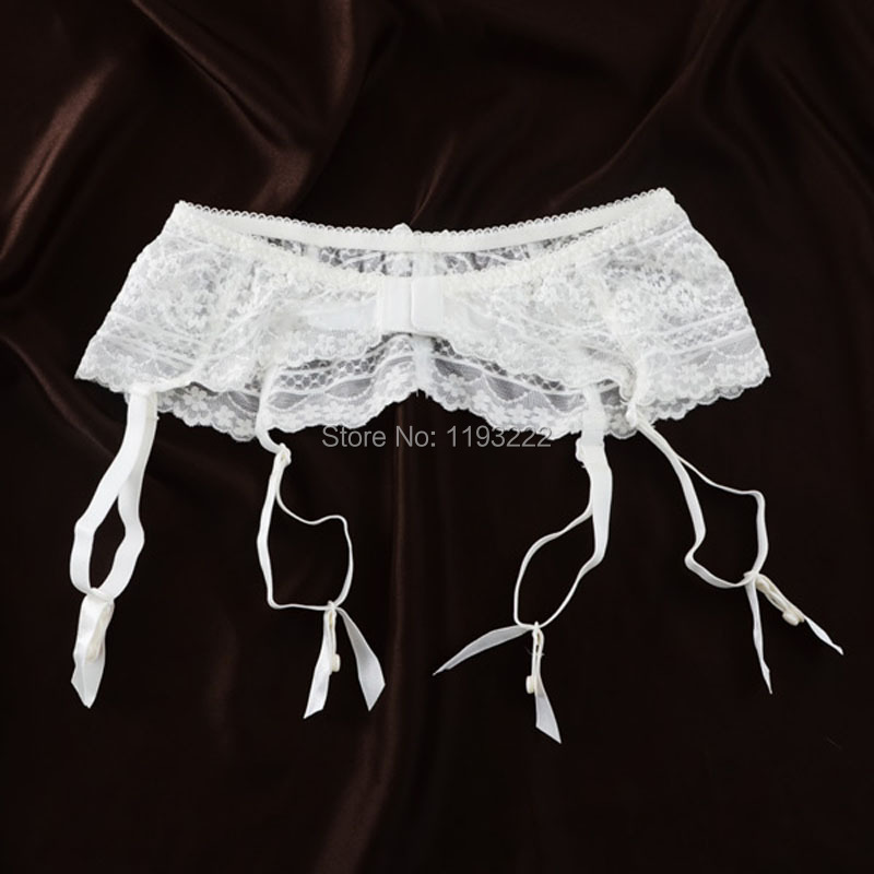 Description Picture 4 of itemWomen Girl Sexy Lingerie Wedding Garter Waist Lace Garter Belt Embroidery Mesh Double Breasted Clip Leg Harness Suspender Straps