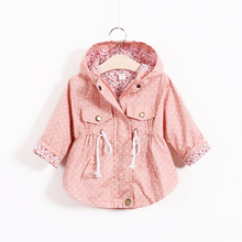 Children s clothing kids cotton trench girls cartoon batwing coat hot selling hoodies jackets girls fashion