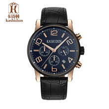 KASHIDUN Top Brand Luxury Fashion Big Dial Quartz Watches Men Waterproof Luminous Stop Watch Men Watches Relogios Masculino