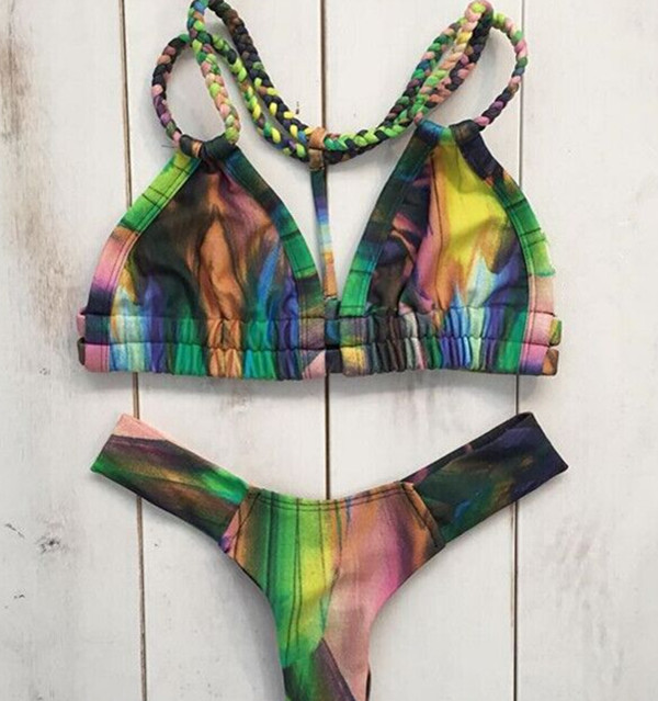 2016 new print bandage bikini print plait swimwear halter swimsuit sexy cheeky bikini Brazilian bikinis set plait bathing suit 2016 new print bandage bikini print plait swimwear halter swimsuit sexy cheeky bikini Brazilian bikinis set plait bathing suit