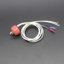 Freeshipping 0.4mm 12V Nozzle Extruder Heating the print head with 100 k thermistor For 3D Printer heating nozzle in stock