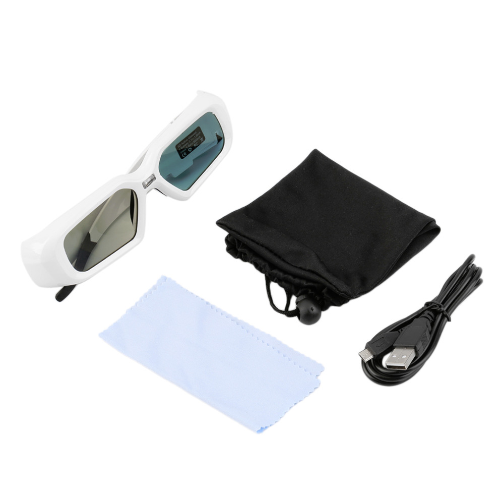New Active Shutter Glasses 3D Glasses 144Hz For DLP-LINK 3D Ready Projector Whol