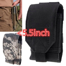 New Cell phone waist bag Large Size Army Camo Mobile Phone Hook Loop Belt Pouch Sleeve Holster Cover Case For Doogee X5 Pro