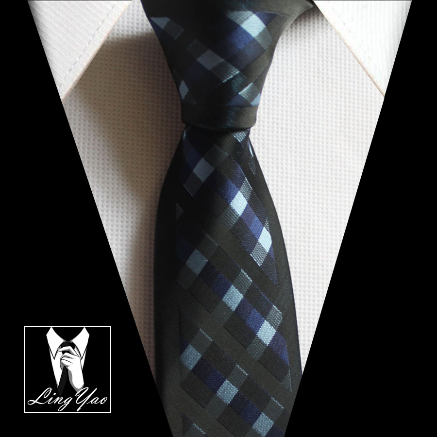 2016 jacquard woven ties font b chequers b font plaids tie for party