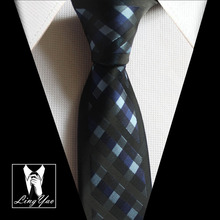 2016 jacquard woven ties chequers plaids tie for party