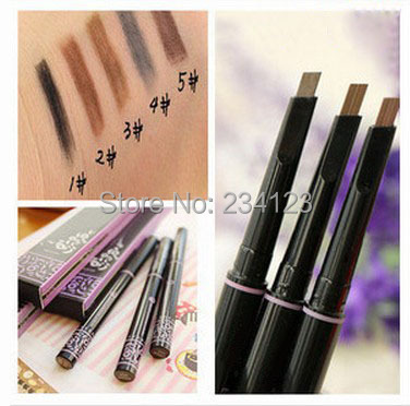 New 1pcs automatic eyebrow pencil makeup 5 style paint for eyebrows brushes cosmetics brow eye liner