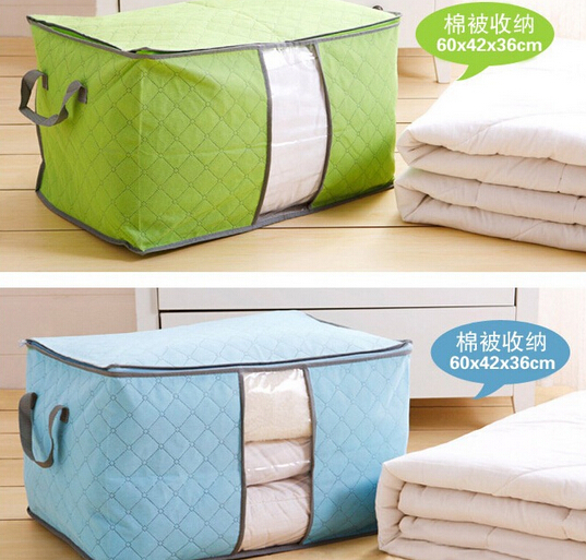 Multi-colored Bamboo Charcoal Storage Box,Organizers Of The Quilt Clothing Storage Bag ,Family Must Storage Box&bins 60*42*36cm