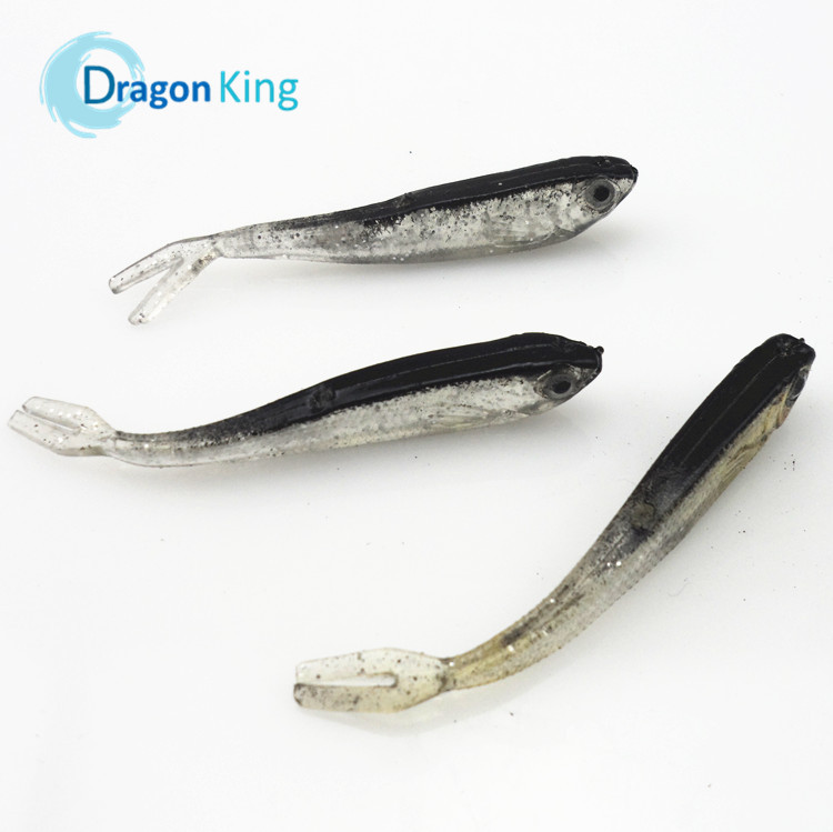 Image of FREE SHIPPING 10PCS 75mm 2.2gram soft fishing lure gray lure swimbait fishing tackle lure hot sale artificial bait 21017