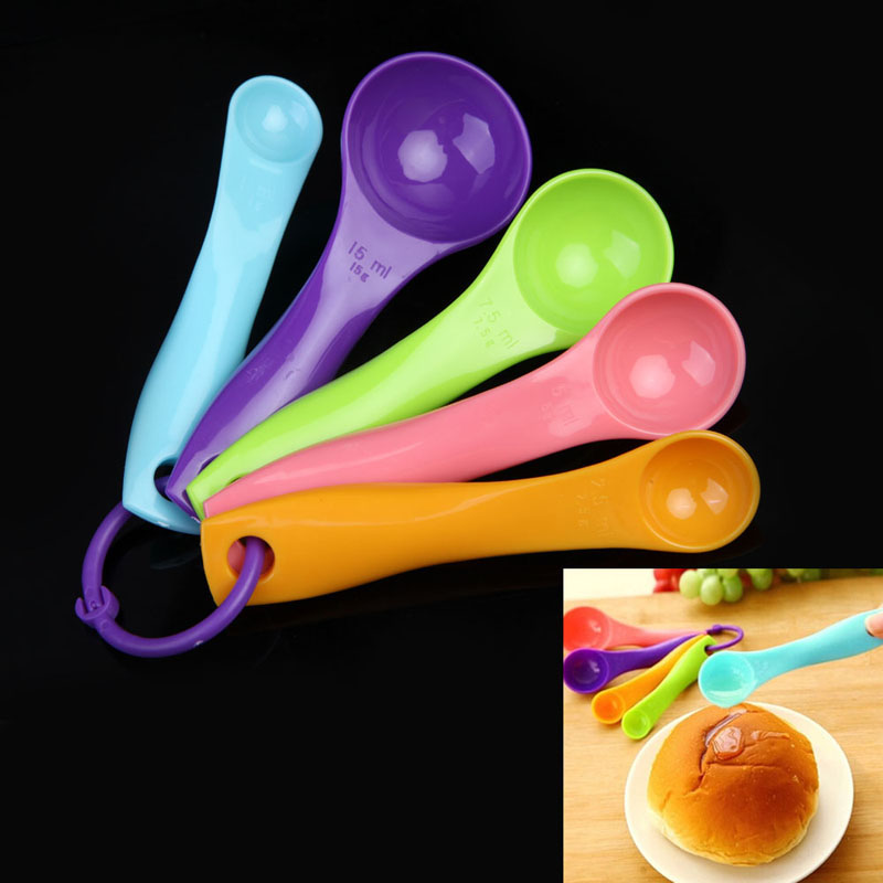 Image of Free shipping hot sale 5PC Kitchen Colourworks Measuring Cup And Spoon Baking Utensil Set Kit SG