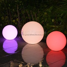  floating ball RGB color led ball light lamp PE material plastic furniture remote led ball