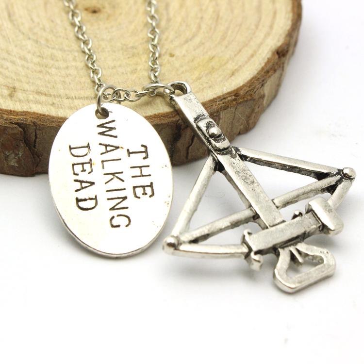 V6146 The Walking Dead Daryl Bowman arco collar de la flecha colgantes nuevo diseño moda para mujeres