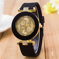 2016 New fashion Brand Silicone Watch 6 colors Analog Quartz Watch Women Luxury Dress Watches Bracelet