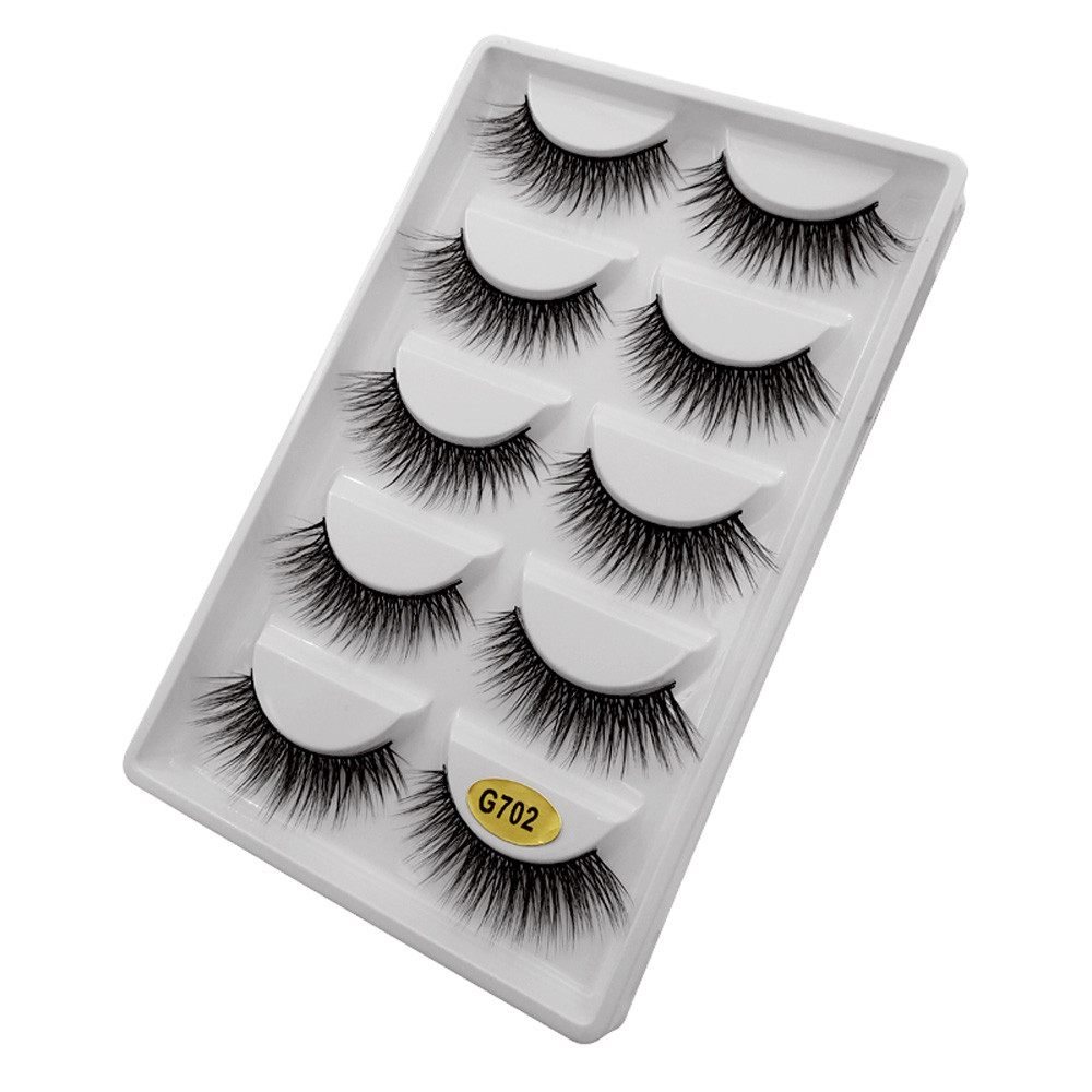 5 Pair 3D Natural Thick False Fake Eyelashes Eye Lashes Makeup Extension Natural Faux Mink Lashes Magnetic Eyelashes L58 - AliExpress - 11.11_Double 11_Singles Day - 웹