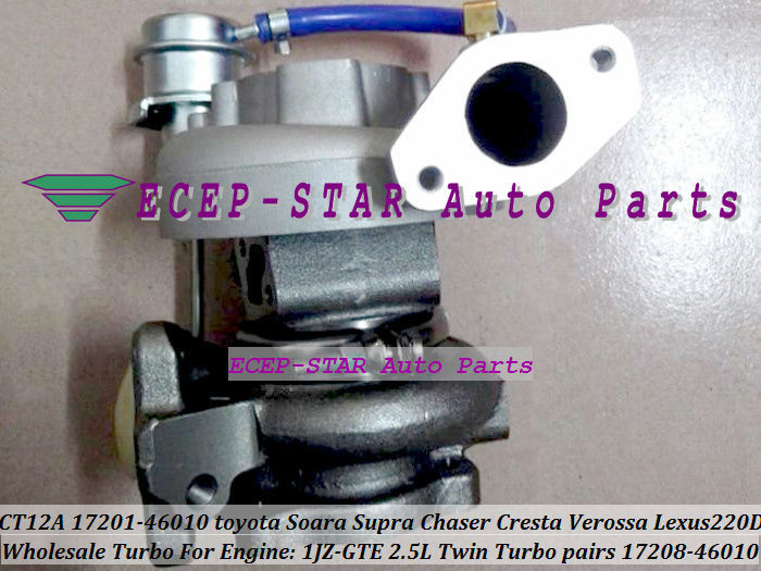 Turbo Turbocharger CT12A 17201-46010 17208-46010 For TOYOTA SOARA Soarer Supra Chaser Cresta Verossa Lexus 220D 1JZ-GTE 2.5L (5)