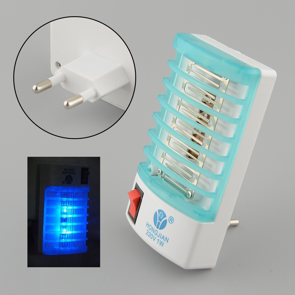 Image of 220V Home Practical LED Socket Electric Mosquito Repellent Bug Insect Killer Trap Night Lamp Zapper