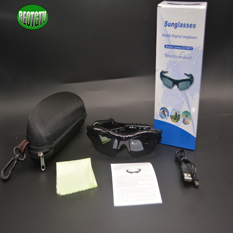Free shipping 365 bluetooth stereo glasses V4 sports video recorder support pho