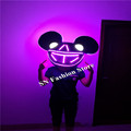 SS4 Colorful light LED costumes ballroom dance doll toys dj dicso party lovely Mickey headwear catwalk