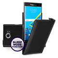 Premium 100 Genuine Leather Case Smart On off Up Down Phone Cover Protective Cases for Blackberry