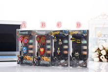 New cartoon earphones A Man model in-ear 4 style headset stereo headphones /free shipping