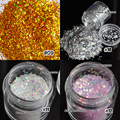 Types pretty sexy Leiguang Acrylic UV Nail Art Glitter Powder Dust Tips Decoration N09 N12