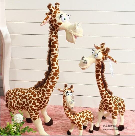 Горячие Продажи Быстрая Бесплатная Доставка 35 СМ Long Neck Жираф Фаршированные Плюшевые Игрушки Мадагаскар 3 Цена Завода Мягкие Игрушки Бесплатно доставка