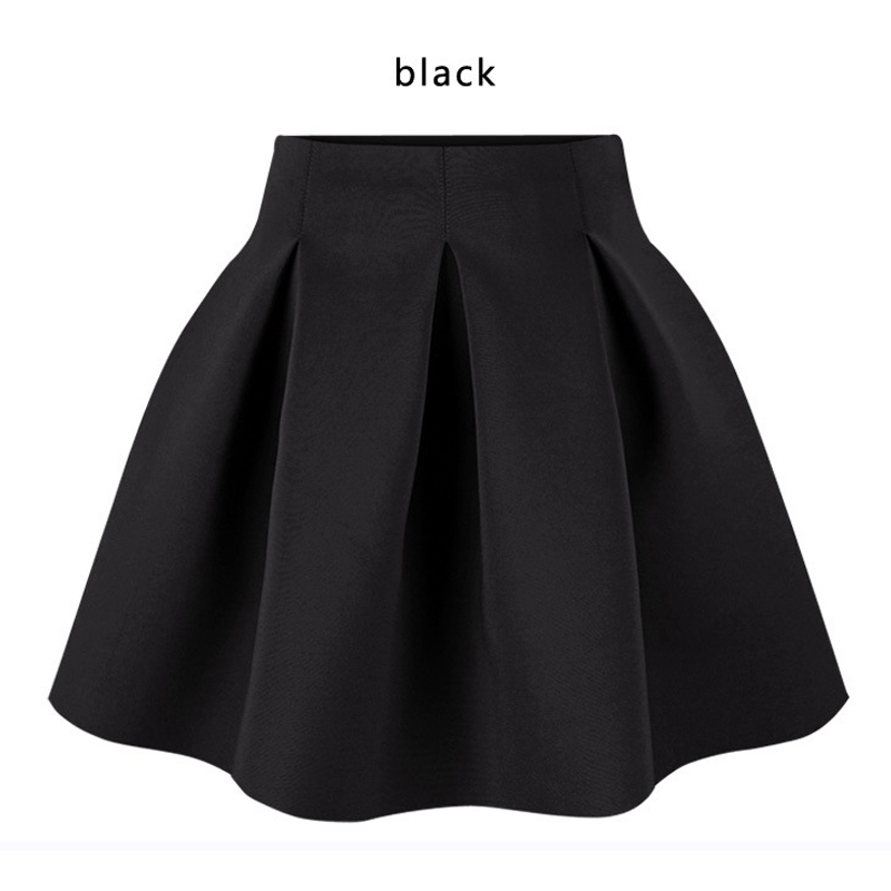 New Women Skirt Space Cotton Black Sexy Mini Short Skirt Fall Witner Warm Skirts Womens Plus Size High Waist Pleated Tutu Skirt
