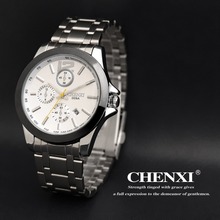 Classical SINOBI Diamond Crystal Silver Case Elegant All Black Men Quartz Wrist Gift Dress Men s