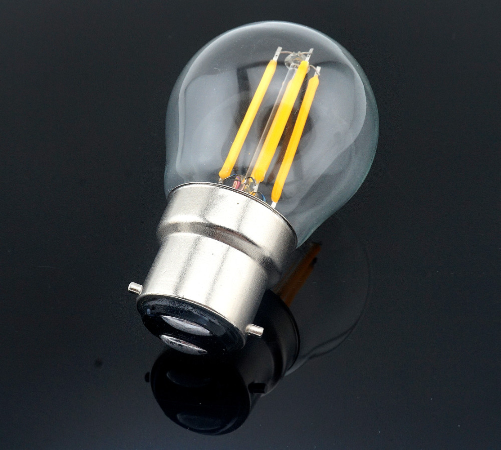 B22 G45 LED Filament Bayonet Light Bulb 4W 220V LED G45 B22 Glass ...