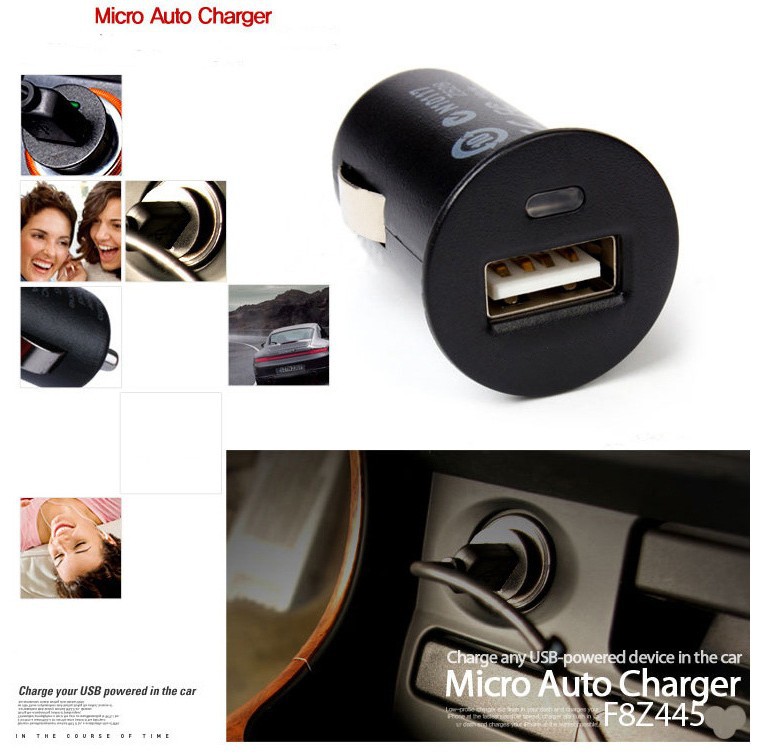 Micro Auto Universal USB Charger For iPhone iPod Car-Charger Adapter - Cigar Socket For Other Phone 