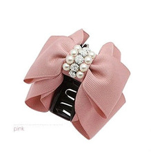 Professional for hair 2015 Brand New Hair Accessories Fashion Lovely Pearl Bow Bowknot Hair claw Hair
