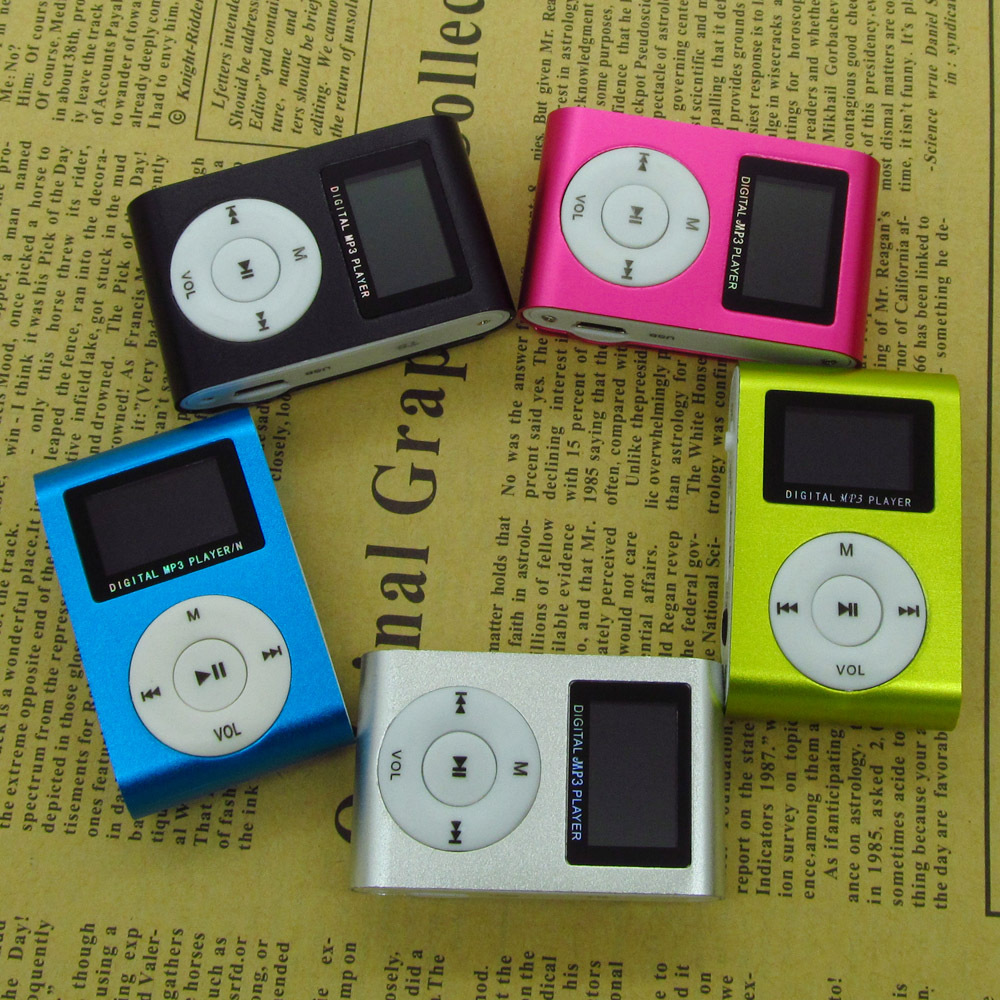 Новый Портативный MP3 Плеер ЖК-Экран Мини Клип Многоцветный Mp3-плеер С Micro TF/Слот Для Карты SD Электронных продукты