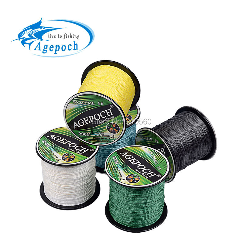 Image of Agepoch 300m Braided Multifilament Super Power Pe Fishing Line Rope The Peche Spearfishing Cord Wire Peche Carp Winter Thread 4