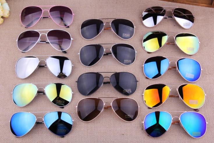 15 Colors 2016 Sale Designer Blue Mirrored Sunglasses Men Silver Mirror Vintage Sunglasses Women Gla