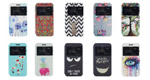 Luxury Cute Cartoon PU Leather Flip Case Cover For Lenovo A328 A328t Case Window Cell Phone