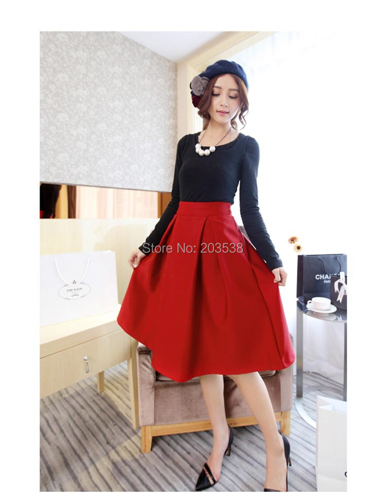 autumn and winter basic winter skirt