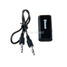 USB Bluetooth Music Audio Receiver Adapter (Black) with 3.5mm Stereo Output for Car AUX IN Home Speakers for PC iPhone Mp3