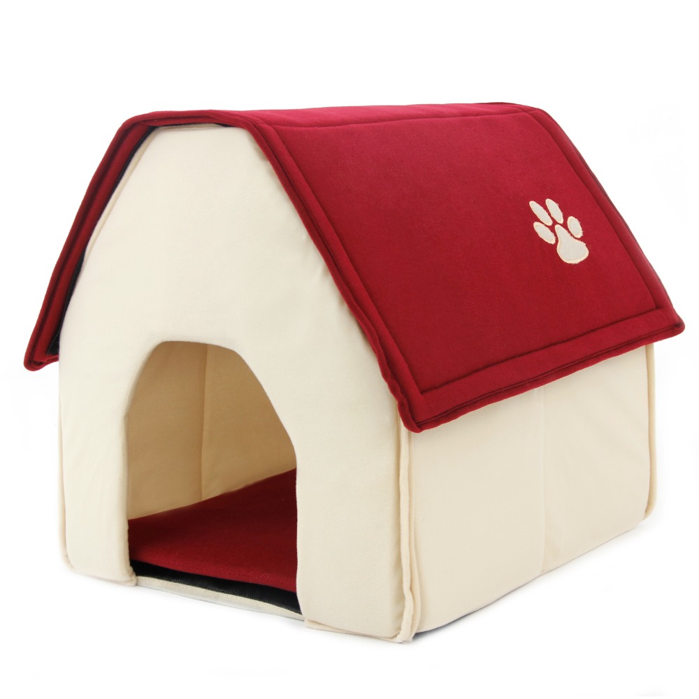 Image of 2015 New Product Dog Bed Soft Dog Kennel Dog House For Pets Cat Puppy Home Shape Animals House Products For Animal Removable