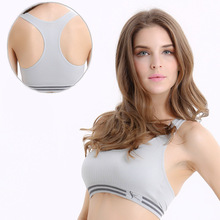 Professional Absorb Sweat Top Athletic Vest Tanks, Shockproof Sport Gym Fitness Women Seamless Padded Bras