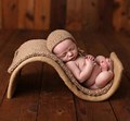Vintage Newborn Posing Chair Photography Props S Pattern Fotografia Chair Crochet Blanket Hat Set Baby Photo