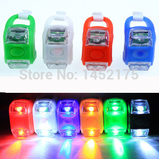 Image of 1pcs Mini Waterproof Silicone mountain Bike Light Cycling Beetle Warning lights Front Rear Tail Lamp Bicycle accessories