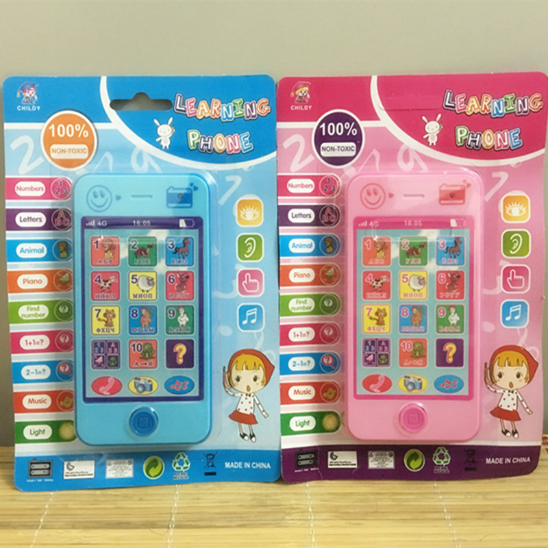 Free shipping children s educational simulationp music mobile phone 4G the latest version of russian language