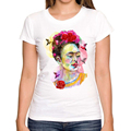 2016 New Arrival Fashion Frida in Love women print t shirt funny Frida Kahlo t shirts