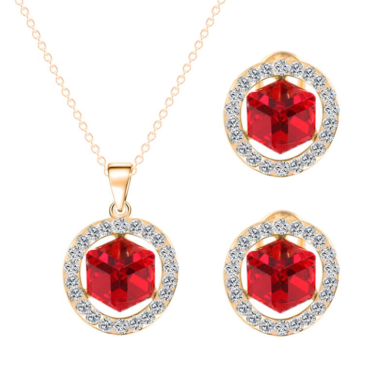 wholesale new christmas gift crystal jewelry sets cube wholesale new christmas gift crystal jewelry sets cube