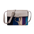 2016 Autumn Fashion Nubuck Leather Women Chain Metal Ring Crossbody Bags Female Small Satchel Shoulder Bag