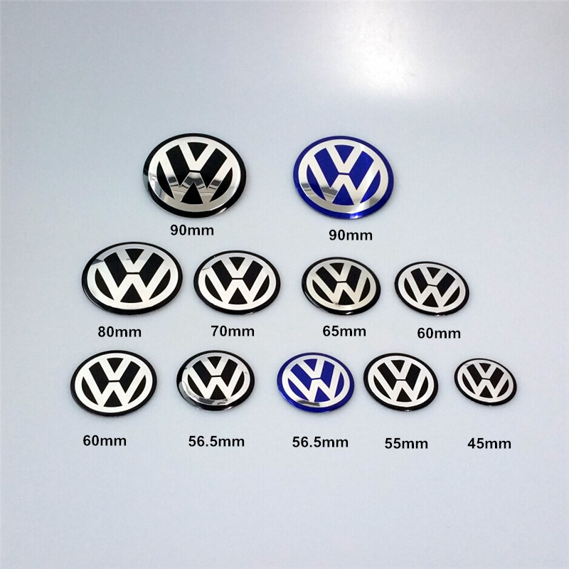 Image of 2016 Newest 1Pcs 45 55 56 60 65 70 80 90mm 3D VW Wheel Center Cap Stickers Emblem Badge Logo Sticker/Exterior Accessories/Emblem